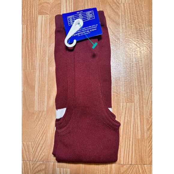 NWT TCK Baseball Softball Stirrup Cardinal & White Stripe Large 300 7" - Picture 2 of 3